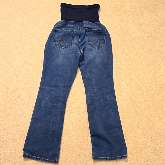2 Petite Medium Jessica Simpson and Indigo Blue Maternity Boot Cut Jeans Bundle - Picture 6 of 13